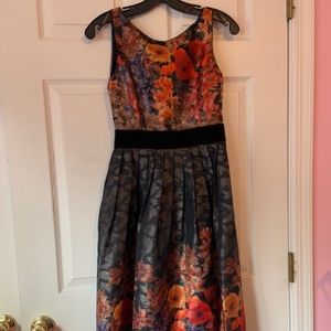 Cocktail Winter Floral Dress